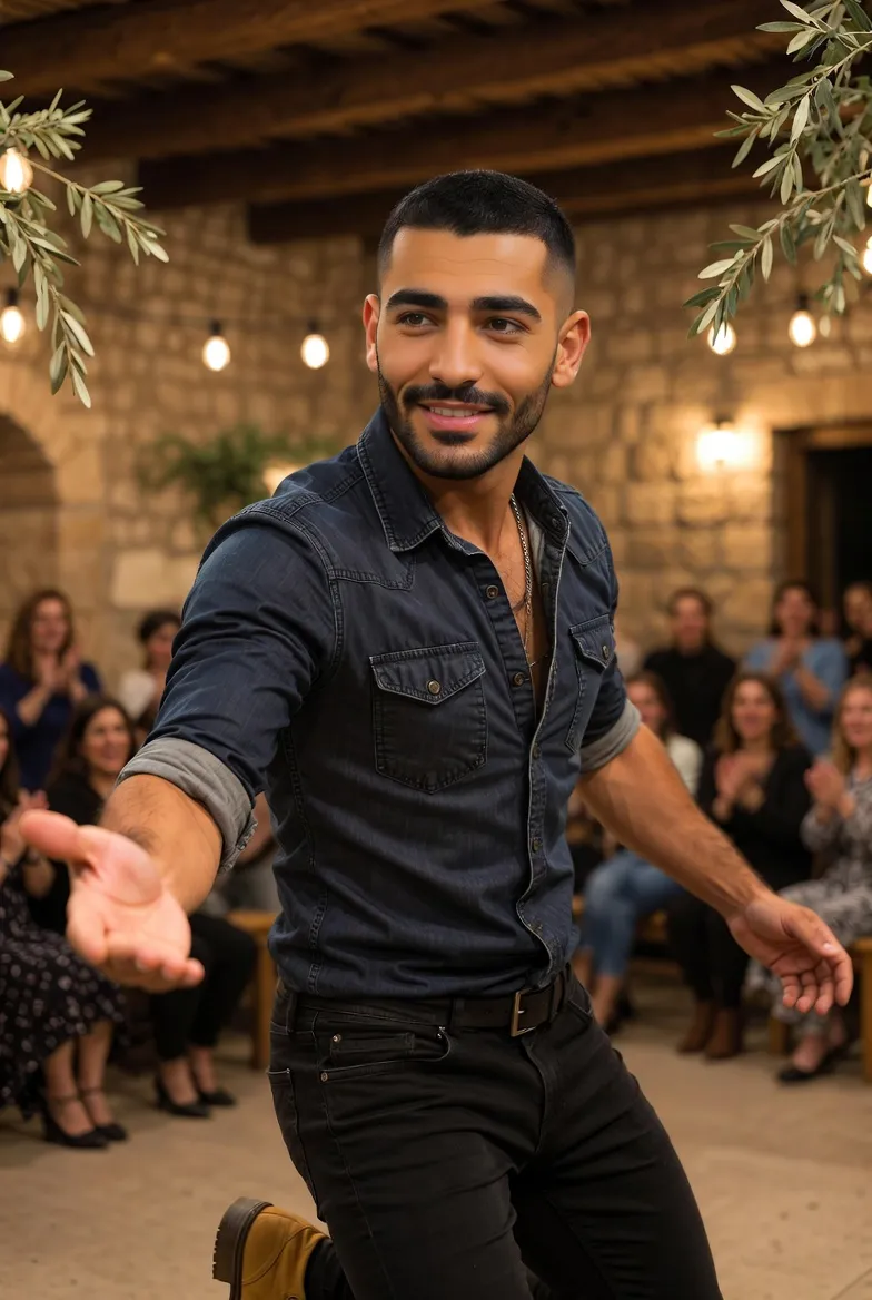 אורי במופע ריקוד חם במסיבת רווקות בצימר בגליל