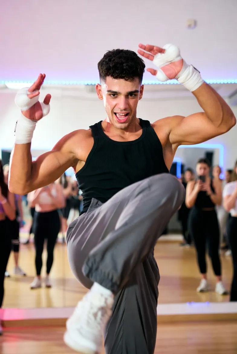 רון במופע ספורטיבי באירוע צוות נשים