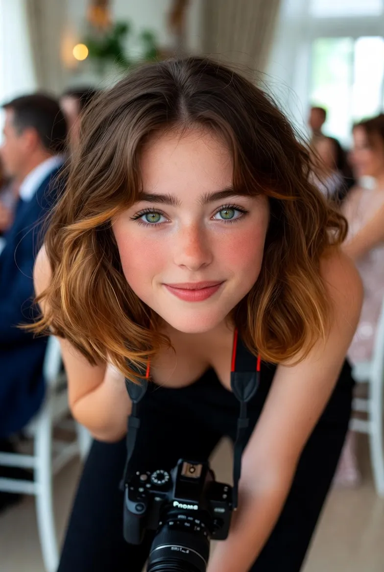 דנה כרקדנית סמויה מחופשת לצלמת בחתונה