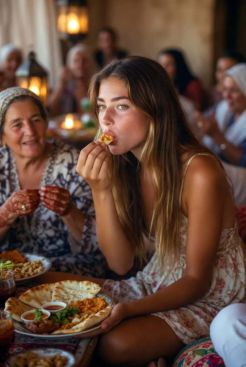יעל כרקדנית סמויה בשמלת פרחים מפתיעה אורחים בחינה