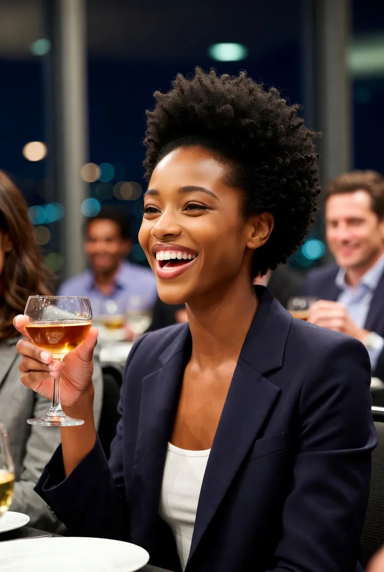 ליאן כרקדנית סמויה מחופשת לעובדת חדשה באירוע חברה