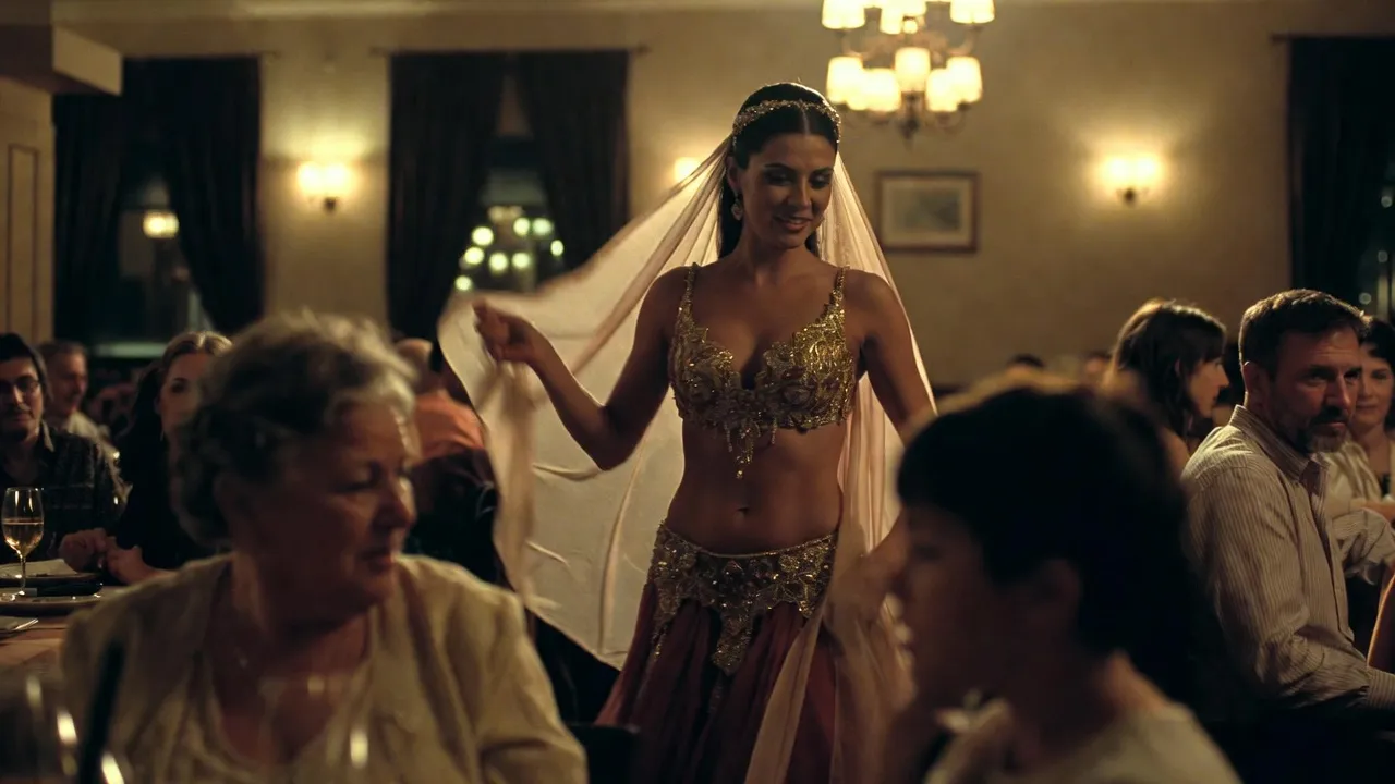 3. ריקוד בטן קסם מזרחי באמצע ארוחה